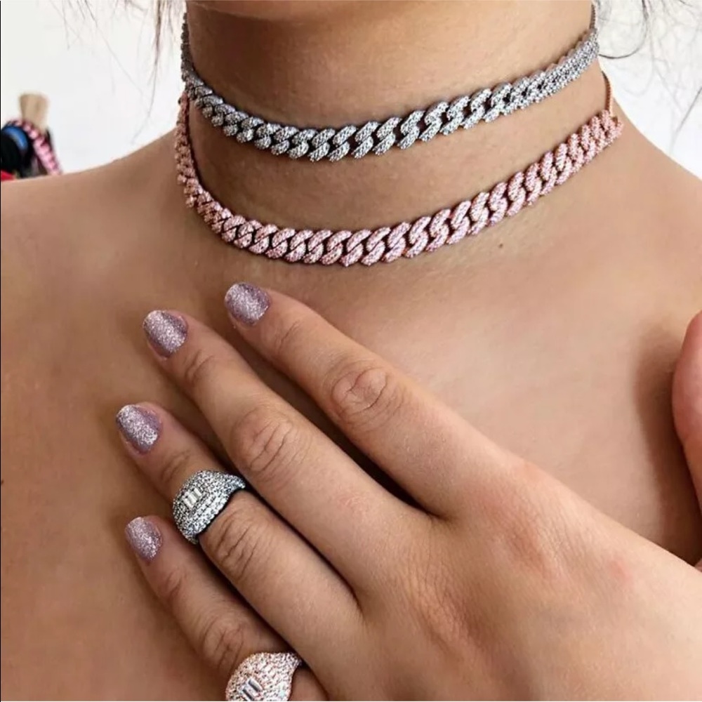 Rose Gold Cuban Chain Chocker - Link Chain -